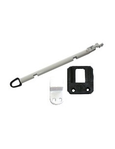 BRAZO DE EMPUJE 40 CM FIJA BAJO C/VIDRIO BLANCO