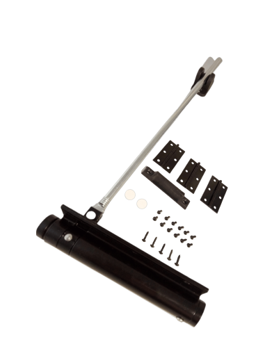 KIT CIERRAPUERTAS MOSQUITERO ALUMINIO NEGRO