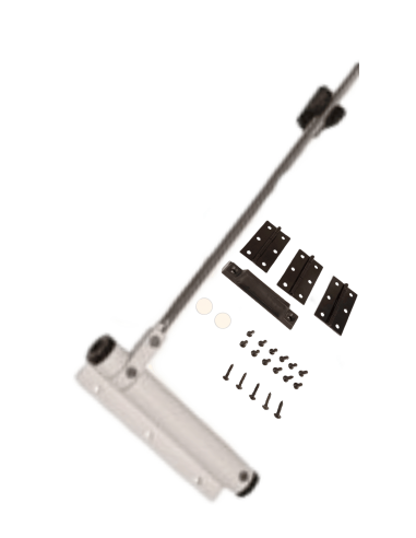 KIT CIERRAPUERTAS MOSQUITERO ALUMINIO BLANCO