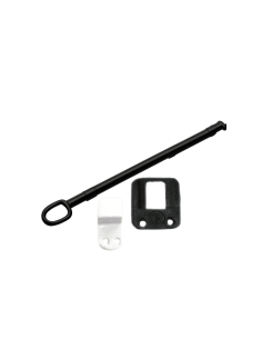 BRAZO DE EMPUJE 30 CM FIJA BAJO C/VIDRIO NEGRO
