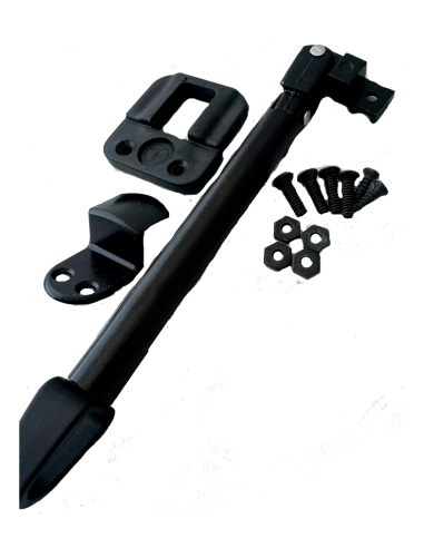 BRAZO DE EMPUJE 20 CM FIJA BAJO C/VIDRIO NEGRO