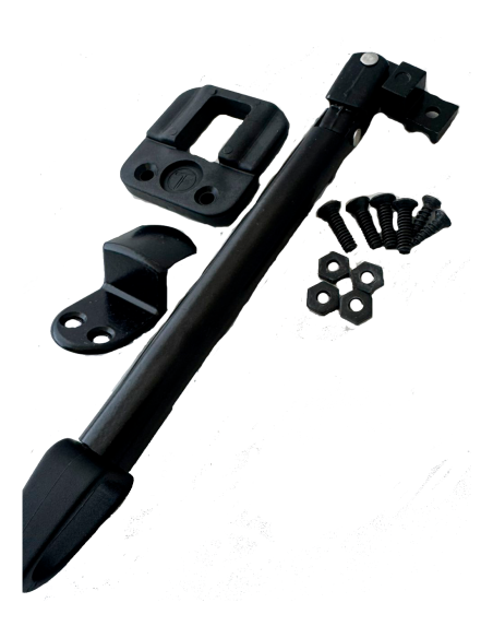 BRAZO DE EMPUJE 20 CM FIJA BAJO C/VIDRIO NEGRO