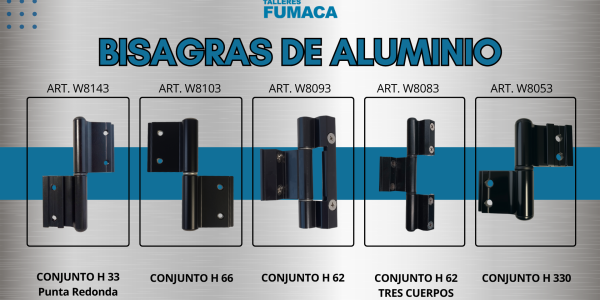Bisagras de Aluminio