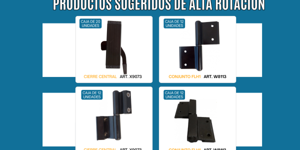 PRODUCTOS SUGERIDOS DE ALTA ROTACIÓN